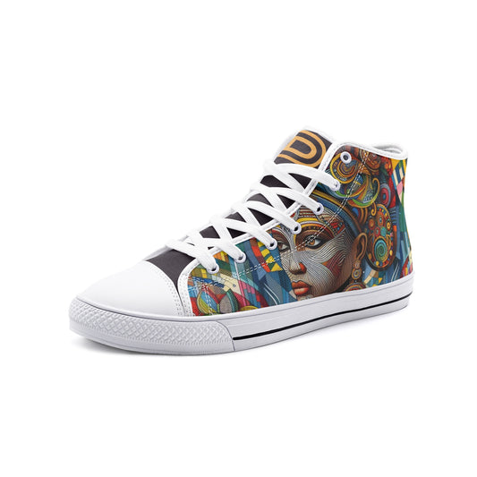 DANKO : African Queen - Unisex High Top Canvas Shoes