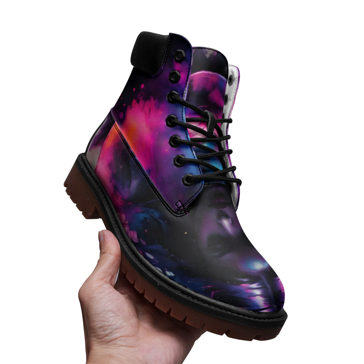 Galactic Gal:  Microfiber Leather Chukka Boots