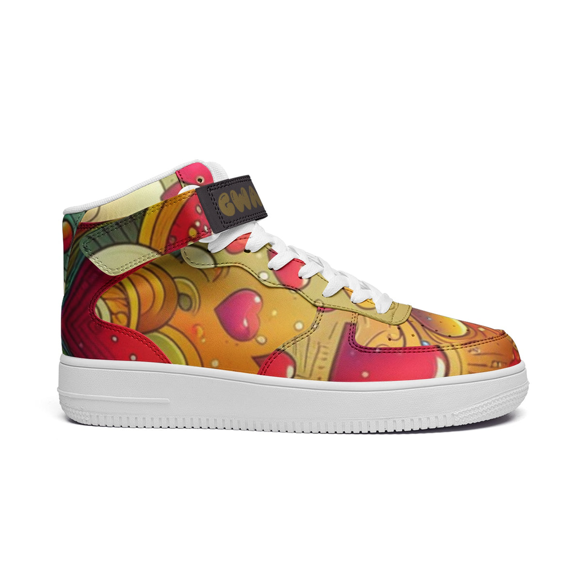 DANKO : Gwababa - Unisex high Top Leather Sneakers